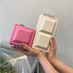 Szín: fekete-S - Mini Kockás Designer Kézitáska Női Crossbody válltáska Divatlánc Mobiltelefon Rúzs Small Square