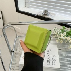 Szín: zöld-S - Mini Kockás Designer Kézitáska Női Crossbody válltáska Divatlánc Mobiltelefon Rúzs Small Square