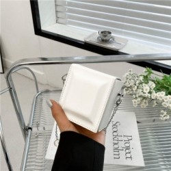 Szín: fehér-S - Mini Kockás Designer Kézitáska Női Crossbody válltáska Divatlánc Mobiltelefon Rúzs Small Square