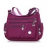 Szín: lila - Női Multi Pocket Messenger kézitáska Oxford vízálló cipzáras Cross Body Bags Állítható vállpántos