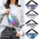 Szín: kék-22x7x12cm - Új Holografikus Fanny Pack Hologram Deréktáska Lézeres PU Beach Travel Banán Cipzáras