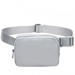 Szín: világosszürke - Új Crossbody Fanny Pack deréktáska Vízálló mobiltelefon melltartó táska Utazási kültéri