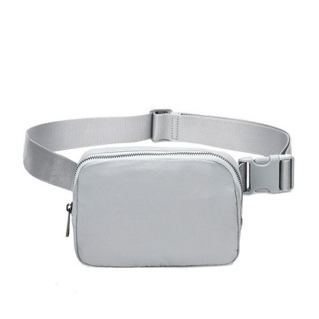Szín: világosszürke - Új Crossbody Fanny Pack deréktáska Vízálló mobiltelefon melltartó táska Utazási kültéri