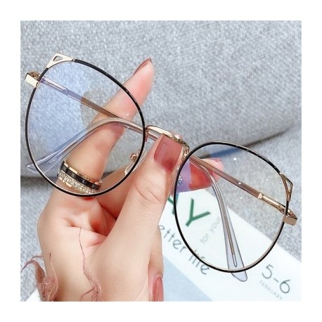 Keret színe: fekete arany - Szemüvegek Női Anti Kék Fény Aranyos Macska Fül ötvözet Diák Lányok Számítógép