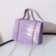 Fekete szín - Női egyszemélyes válltáskaTote krokodilmintás mobiltelefon pénztárca Luxus Designer Messenger Crossbody