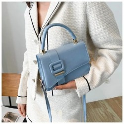 Fehér szín - Pu bőr női kézitáskák 2023 Luxus Designer Crossbody válltáska, divatos All-Match Messenger kis négyzetes