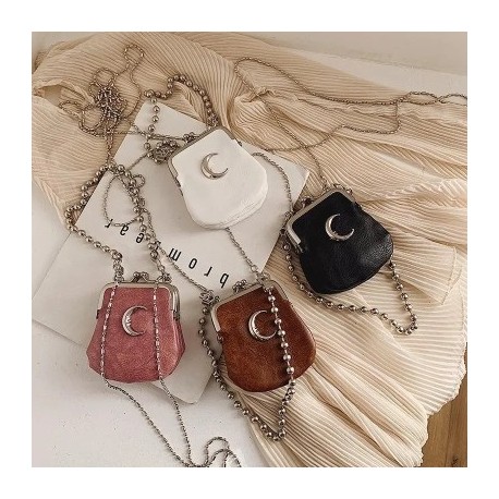 Szín: D - Divatlánc Y2k Cool Girls Crossbody válltáska Luxus Designer Mini Coin Key Tároló Kézitáskák Női Kis Kuplung