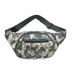 Szín: szürke 25x15x6 cm - Férfi deréktáska Katonai Taktikai Fanny Pack Vízálló Sport Edzőterem Kocogás Kerékpáros