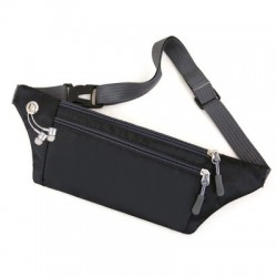 Szín: fekete 32x10 cm - Férfi deréktáska Katonai Taktikai Fanny Pack Vízálló Sport Edzőterem Kocogás Kerékpáros Öv