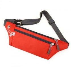Szín: piros 32x10cm - Férfi deréktáska Katonai Taktikai Fanny Pack Vízálló Sport Edzőterem Kocogás Kerékpáros Öv