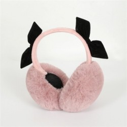 Szín: Bőr rózsaszín-Kis masni - Lovely Bowknot Puha Plüss Fülmelegítő Téli Meleg Fülvédők Női Egyszínű