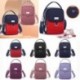 Fekete szín - Női mobiltelefon Crossbody táska divatos válltáska mobiltelefon tok fejhallgató csatlakozóval Lady 3