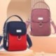 Fekete szín - Női mobiltelefon Crossbody táska divatos válltáska mobiltelefon tok fejhallgató csatlakozóval Lady 3