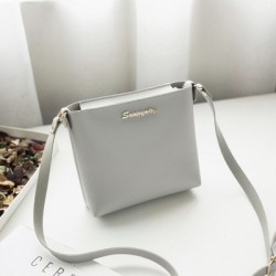 Szín: szürke - 2023 New Trend Női Táska Divat Kis válltáska Női Egyszerű Egyszínű Crossbody Bucket Bags Alkalmi