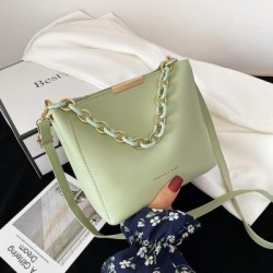 Szín: zöld - Női lánctáska 2023 Trend egy válltáska Luxus Designer kézitáskák PUr Crossbody Messenger kézitáska női
