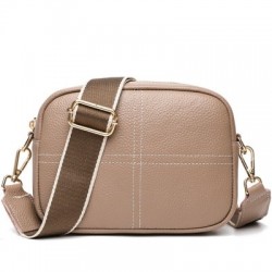 Szín: Khaki - Marhabőr női táska Valódi bőr Messenger válltáska Márka Luxus Designer Kézitáska Napi Square Crossbody