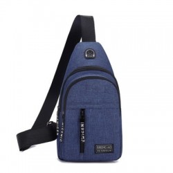 Szín: kék 2 - Új, többfunkciós férfi Crossbody táska Vízálló válltáska Utazási Túrázás Kemping Sling Bag Pack