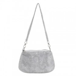 Szín: B - Luxus strasszok Esti Clutch táska Elegáns női kézitáskák Fényes Vacsoraparti Esküvői Designer Váll Hónalj