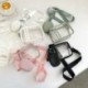 Szín: zöld - Átlátszó PVC Crossbody válltáska mini pénztárcával, női négyszögletes tervezői kézitáskával