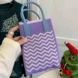 Szín: 6 - Divat, mini kötött válltáska Crossbody táska Aranyos macska kézitáska Alkalmi trendi, All-Match hordozható