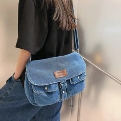 Szín: ég kék - Farmer Hobo Crossbody táskák nőknek 2023 Új trendek Erszények és kézitáskák Több zsebes válltáska