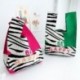 Szín: 12x21 cm - Japán Zebra csíkos kézitáska Többszínű kötött táska Koreai texturált kötött kézi mellénytáska