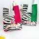 Szín: 12x21 cm - Japán Zebra csíkos kézitáska Többszínű kötött táska Koreai texturált kötött kézi mellénytáska