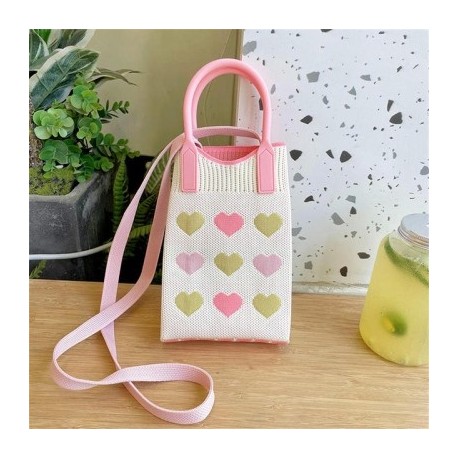 Szín: bézs - Fashion Love Kötött kézitáska Crossbody táskák Koreai női szőtt kézitáska női Univerzális