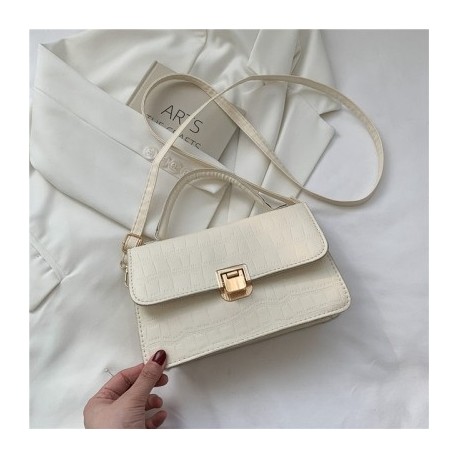 Fehér szín - Női táska Luxus Designer Kézitáska Keresztben válltáska Márka Kézi Tote Napi Kis Flap Messenger