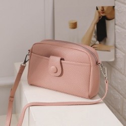 Szín: rózsaszín - Egyszerű Crossbody válltáska Totes Női Luxus Designer Kézitáska Pénztárca Trend Napi Messenger