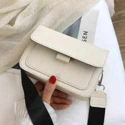 Szín: fehér 18x6x14cm - Kézitáskák Luxus márkájú Messenger Bag PU női egykeresztes válltáska Trend Tote széles