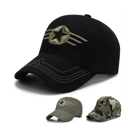 Szín: ArmyGreen-56-60cm - Nyári hálós férfi baseballsapka, hímzés, légáteresztő pamut Snapback taktikai napsapka