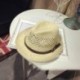 Szín: krémszínű-null - Légáteresztő férfi kalap nyári tengerparti széles karimájú strandkalap Western Cowboy kalap