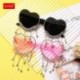 Lencsék színe: vörös bojt - Egyedi Party Favor Heart napszemüveg Diamond Bojt UV400 Protection Rend Peach Heart keret