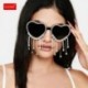 Lencsék színe: vörös bojt - Egyedi Party Favor Heart napszemüveg Diamond Bojt UV400 Protection Rend Peach Heart keret