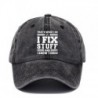 Fekete szín - Férfi és női baseballsapkák, állítható, hétköznapi, hímzett I FIX STUFF pamut napozósapkák uniszex